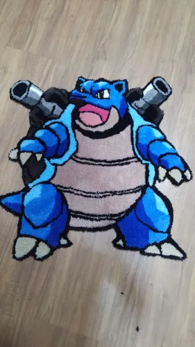 Blastoise Pokemon Tapete Personalizado Artesanal 
