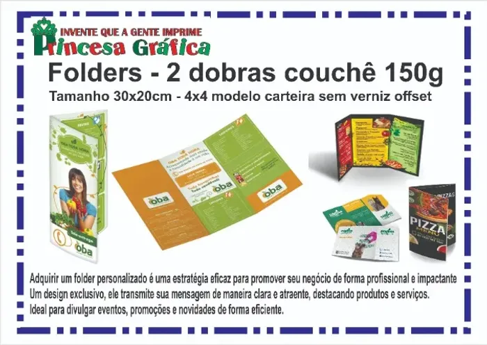 Folder papel couche