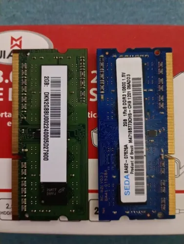 Memória RAM para Notebook - DDR3 - 2gb