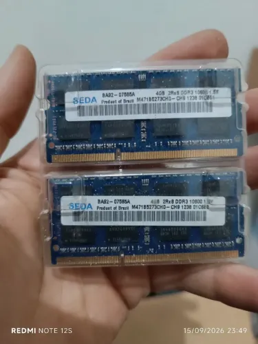 Memória ram DDR3 2x4gb