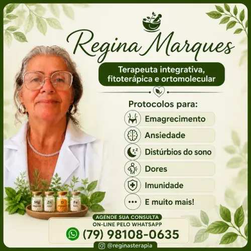 Terapeuta integrativa, fitoterápica e ortomolecular