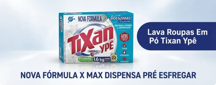 Sabão em pó ipê 1600 kg nova fórmula sem pré esfrega