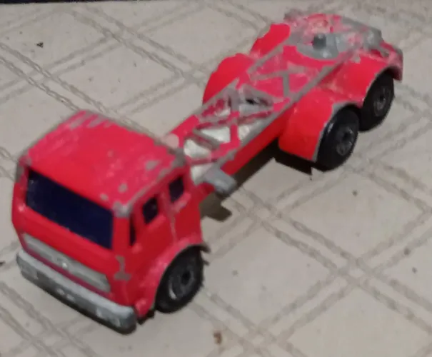 Carrinho antigo Vintage 1976 Matchbox Superfast Lesney Mercedes Caminhão Container 1/64