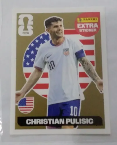 Figurinha Copa do Mundo 2026 Legend- Pulisic Gold