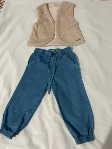Kit infantil calça e colete - também 1 ano