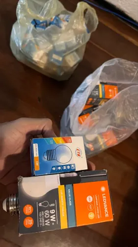 Varal de Quermesse / Lâmpadas, Led e conectores Plug