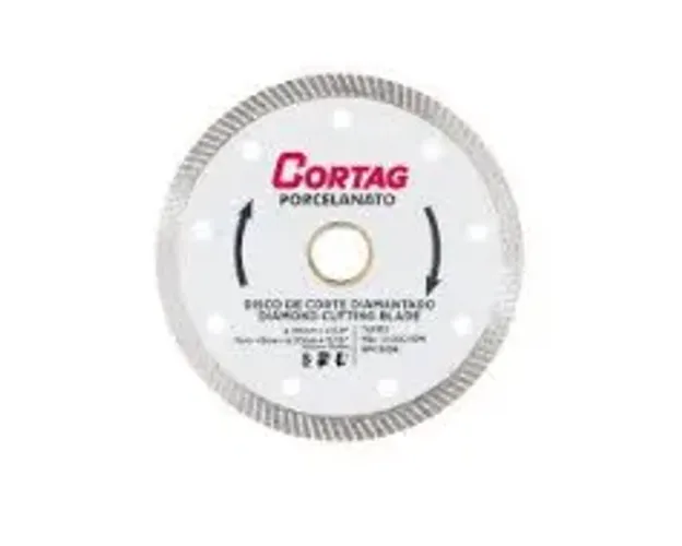 DISCO CORTE DIAMANTADO P/ PORCELANATO 110M (CORTAG) - (OFERTA VALIDA ATE 25/07/26)