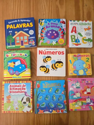 Kit livros infantis cartonados a partir de 3m