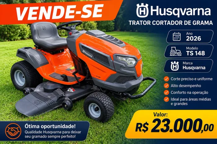 Trator cortador de grama 2026