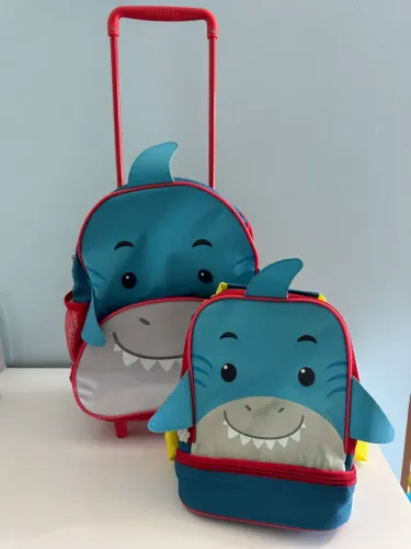 Mochila e Lancheira Tubarão