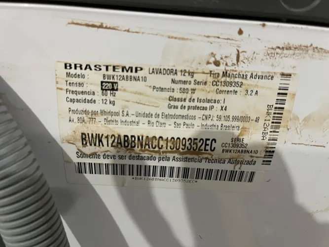 Vendo máquina de lavar 12 kg