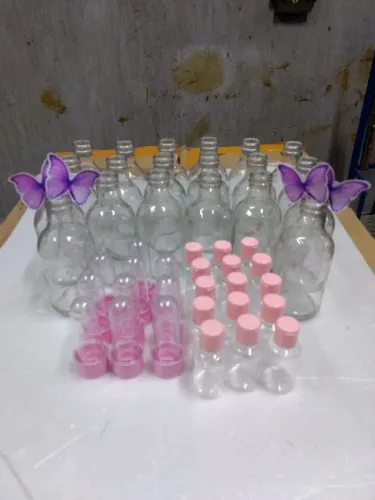 Lote de Garrafinhas e Potes de Vidro para Artesanato e Decoração