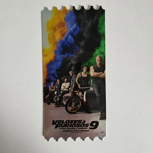 velozes e furiosos 9 - ingresso colecionável cinemark