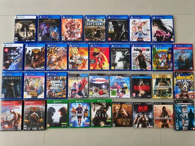 Lote de jogos diversos (PS2, PS3, PS4, PS5, XBOX ONE) LEIA A DESCRIÇÃO