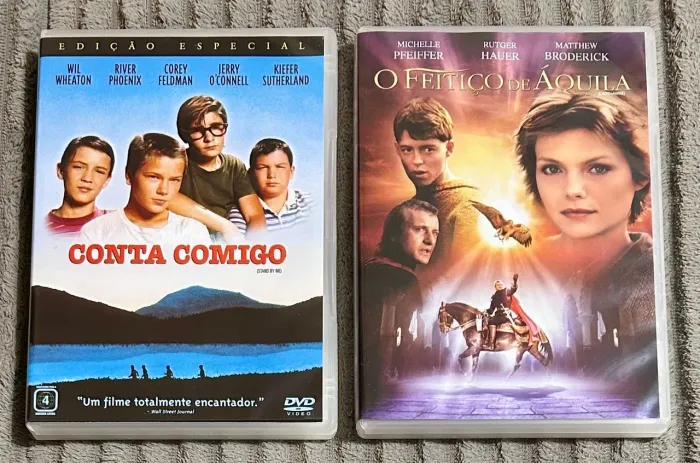 Dvds Lote com 2 Filmes Conta Comigo + Feitiço Áquila