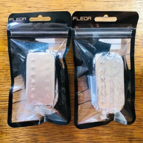 Conjunto de captadores de guitarra (braço e ponte) Fleor, em Alnico 5.