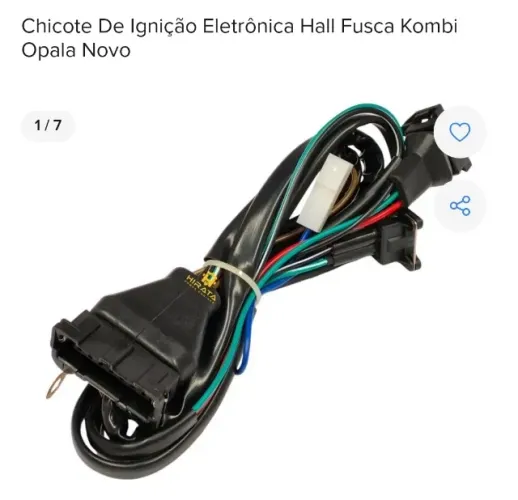 Chicote de Inguinição Eletronica hall Fusca Kombi Opala NOVO