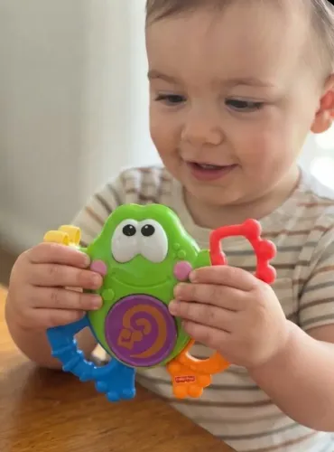 BRINQUEDO INTERATIVO FISHER PRICE SAPO SONS DIVERTIDO