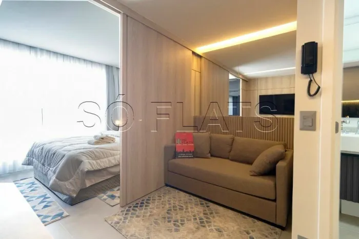 Studio no Residencial Hit Itaim disponível para locação muito bem localizado próx da Av Sa