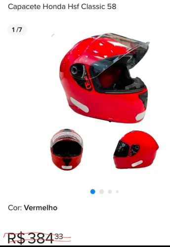 Capacete Honda tam 60