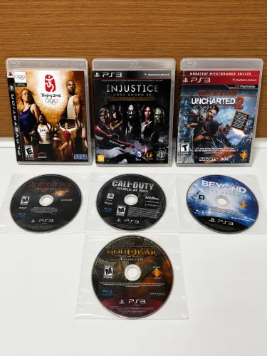 7 Jogos PS3, Por R$80 reais
