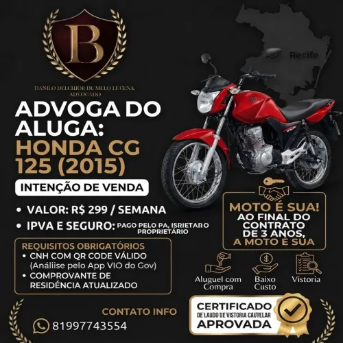 Moto Honda cg 125 2015