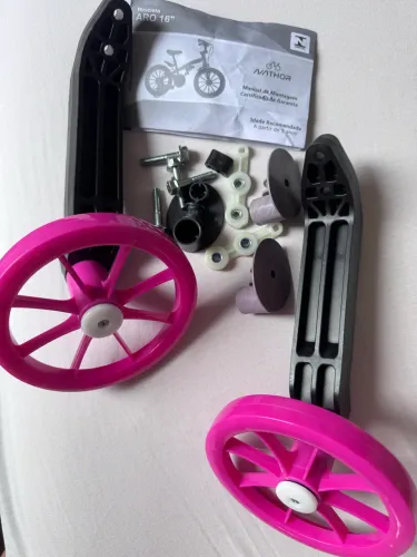 Rodinhas nunca usadas (1 Par) Aro 16 Compatíveis Com Bicicleta Infantil Nathor