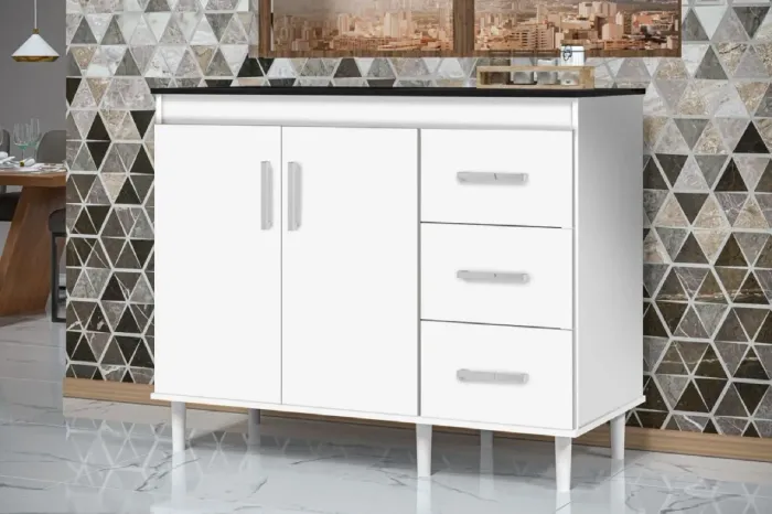 Balcão tampo fechado