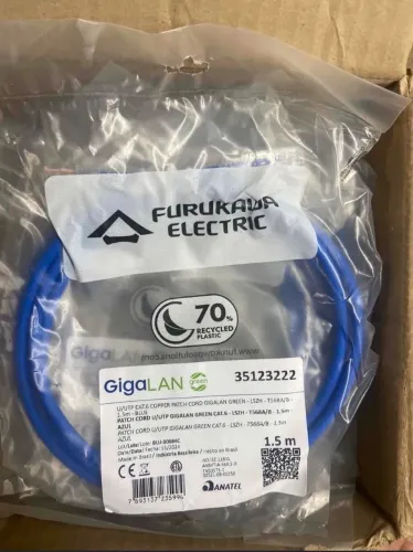 Patch Cord  Green Furukawa Cat6 azul 1,5m