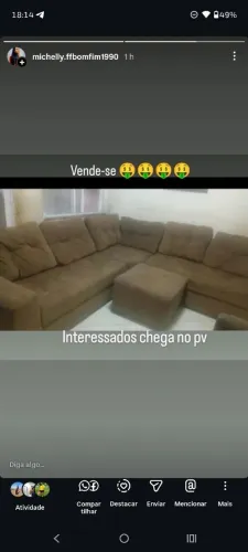 Sofá grande novo