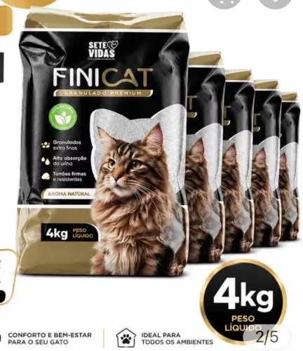 Areia higiênica de gato 4kg
