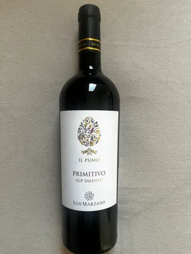Vinho Fino Tinto Meio Seco II Pumo Primitivo Salento - Italiano- 2023