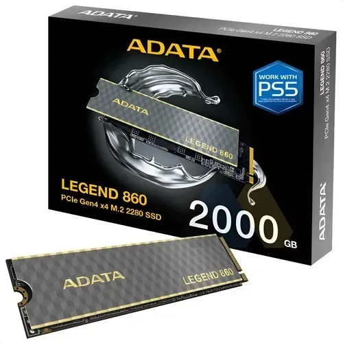Ssd Adata 2tb M.2 2280 Nvme Ps5 Dissipador Legend 860 Pcie Gen 4 X4 Sleg-860-2000gcs