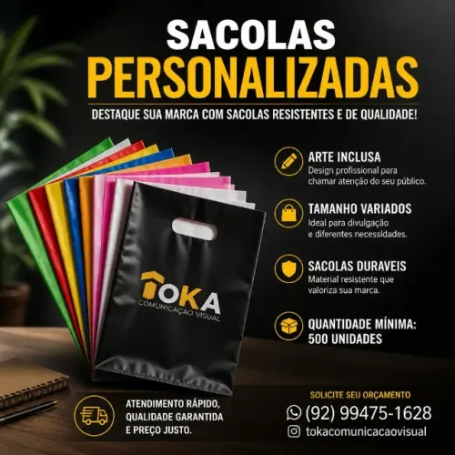 SACOLAS PERSONALIZADAS PARA SUA LOJA