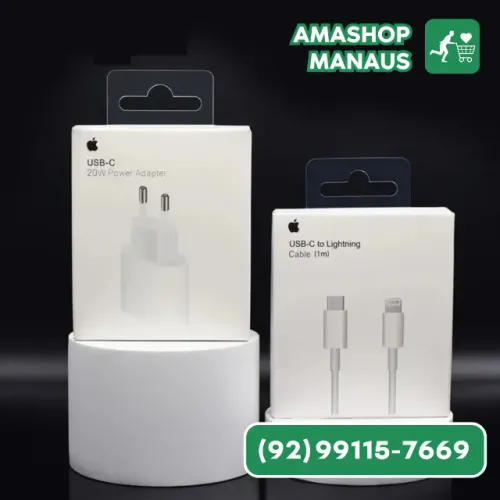 Carregador Iphone Lightning Fonte E Cabo Usb