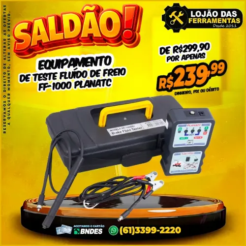 Equipamento de Teste Fluído de Freio FF-1000 Planatc