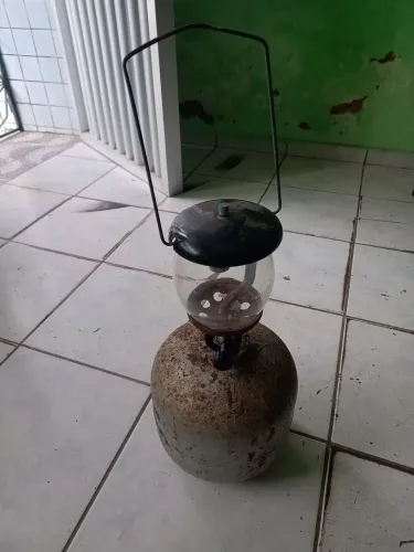 Lampião a gás relíquia 