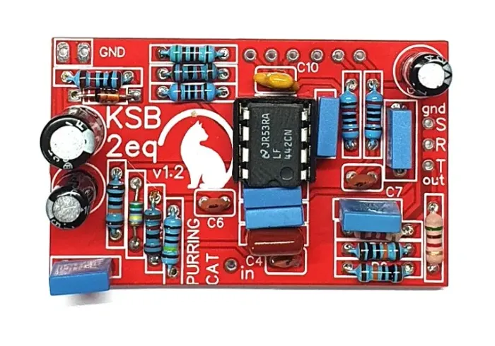 Circuito pré-amplificador Purring Cat KSB 2eq Ken Smith