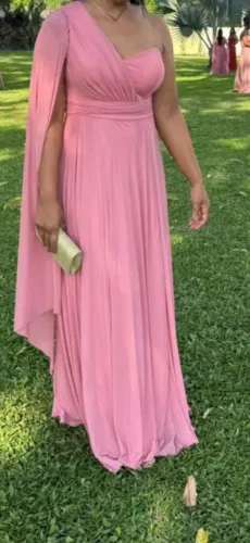 Vestido Rosa Canela + Bolsa