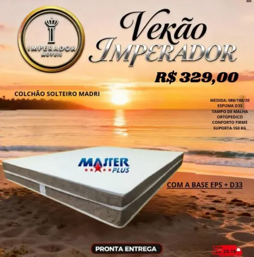 COLCHÃO SOLTEIRO D33 20 CM - DIRETO DE FABRICA 
