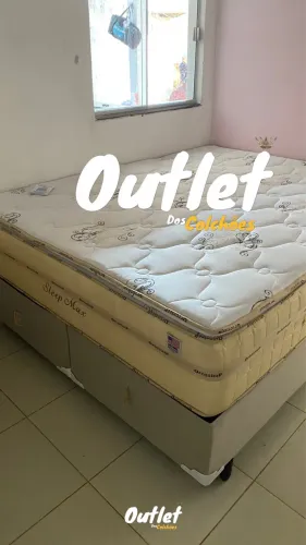 Cama box molas ensacadas King + pillow top