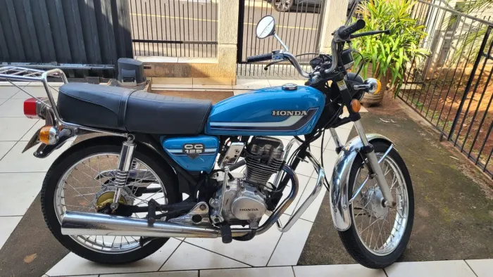 CG bolinha 125 azul