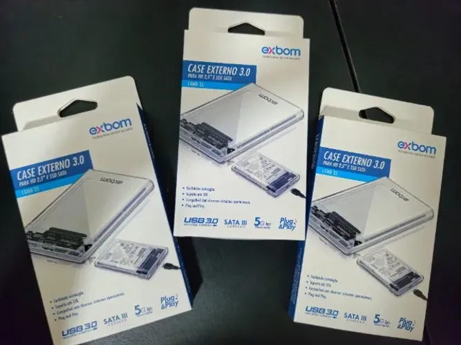 Case p/ HD externo USB 3.0 