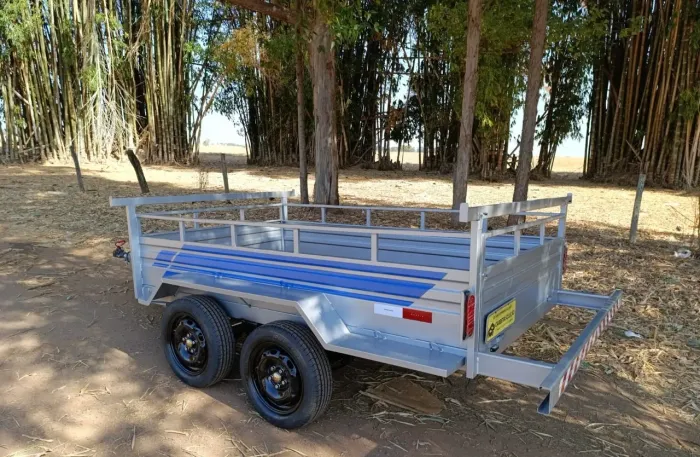 Carretinha 02 eixos TUDO NOVO 