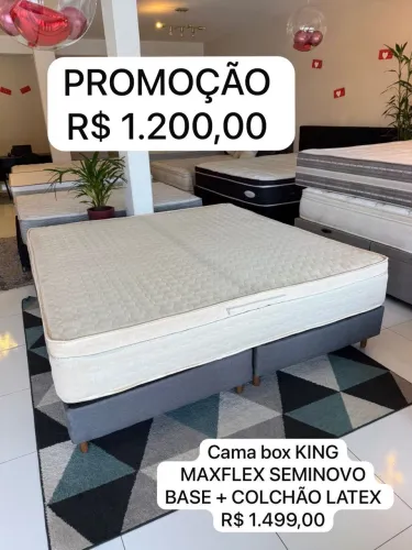 Conjunto box King MAXFLEX SEMINOVA TOP - ENTREGAMOS