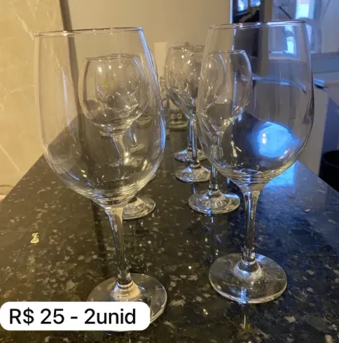 Taça de vidro (2 unidades)