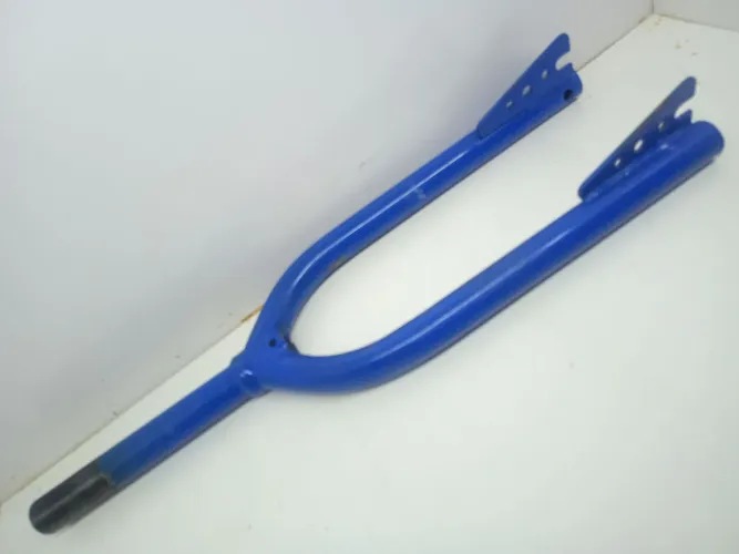 Garfo azul bicicleta antiga bmx Cross ARO 20