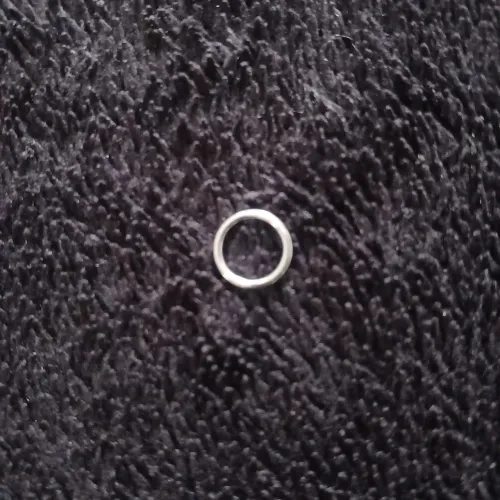 Piercing argola seguimentada titânio 8mm nariz orelha