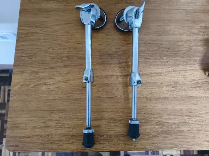 Pés de Bumbo Cromado Prime One Telescópico