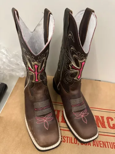 Bota texana couro